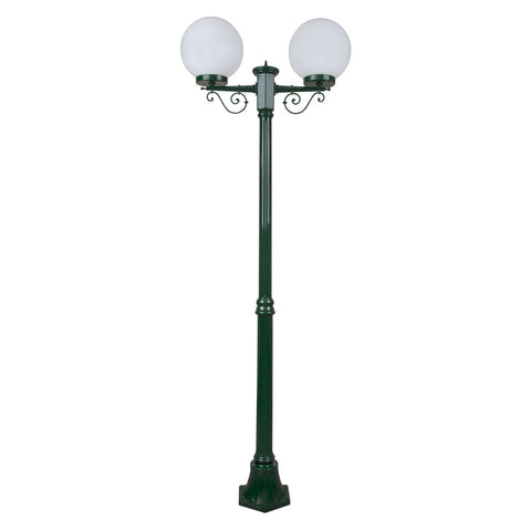 Domus Lighting Siena 2 Light Postlight 2m 250mm Opal
