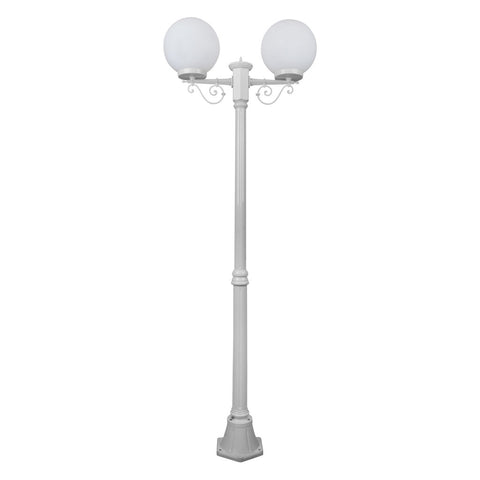 Domus Lighting Siena 2 Light Postlight 2m 250mm Opal