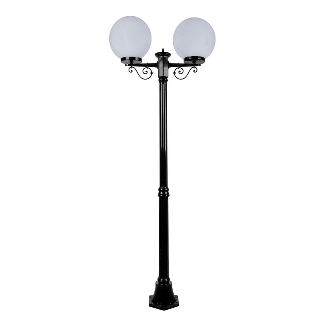 Domus Lighting Siena 2 Light Postlight 2.05m 300mm Opal