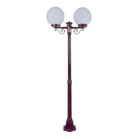 Domus Lighting Siena 2 Light Postlight 2.05m 300mm Opal