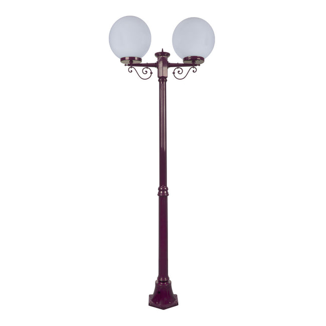 Domus Lighting Siena 2 Light Postlight 2.05m 300mm Opal