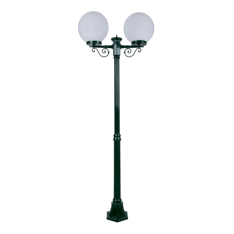 Domus Lighting Siena 2 Light Postlight 2.05m 300mm Opal