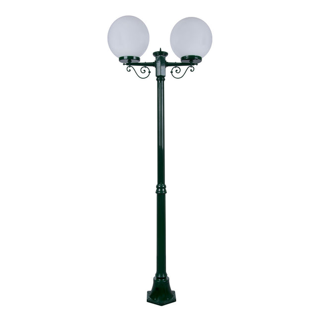 Domus Lighting Siena 2 Light Postlight 2.05m 300mm Opal
