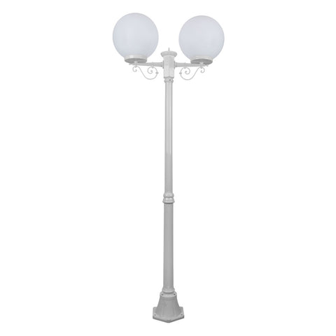 Domus Lighting Siena 2 Light Postlight 2.05m 300mm Opal