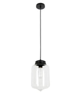 CLA Lighting Mason Tipped Oblong Pendant Clear Glass