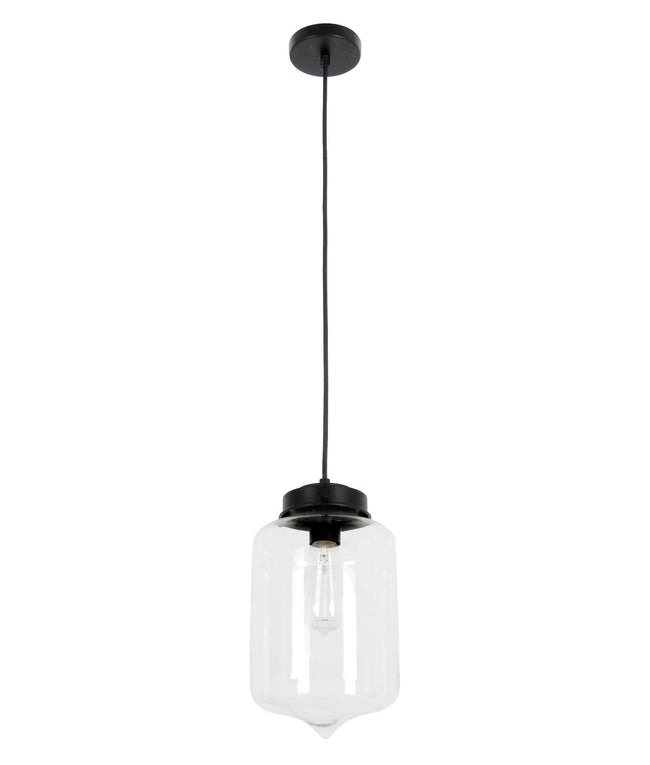 CLA Lighting Mason Tipped Oblong Pendant Clear Glass