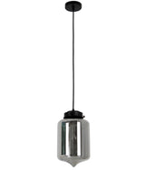CLA Lighting Mason Tipped Oblong Pendant Smoked Glass