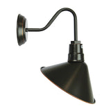 Wall Light E27 in Rubbed Bronze 32cm Derwent Oriel Lighting