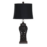 Table Lamp Black E27 71cm Dorne Oriel Lighting