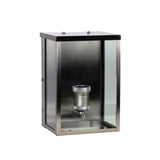 Wall Light Outdoor Brushed Chrome E27 25cm Oakland Oriel Lighting
