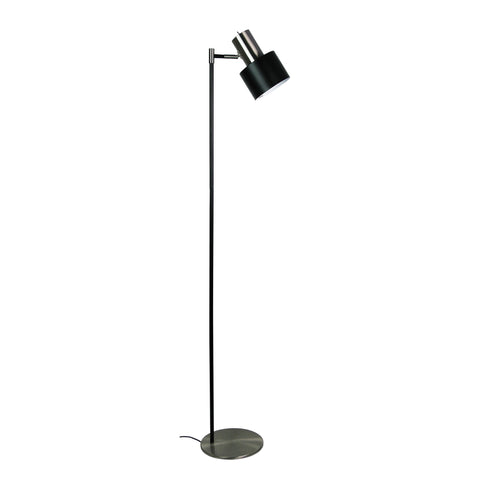 Floor Lamp Adjustable Brushed Chrome Head E27 160cm Ari Oriel Lighting