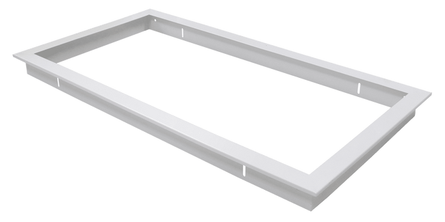 Domus Lighting TRIM-306 Rectangular Recessed Panel Trim - Satin White Trim