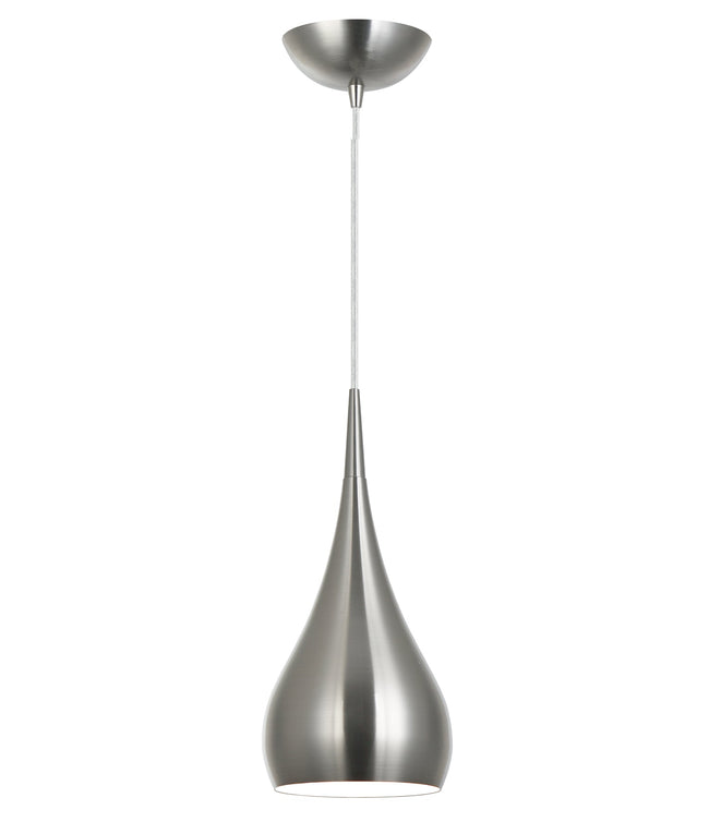 CLA Lighting Zara Bell Shaped Pendant Satin Nickel