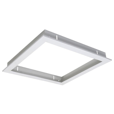 Domus Lighting TRIM-303 Square Recessed Panel Trim - Satin White Trim | Alpha Lighting & Electrics 