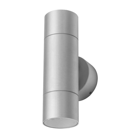 LED Wall Light Twin Outdoor Aluminium GU10 IP54 Elite (No Lamp) Domus Lighting | Alpha Lighting & Electrics 