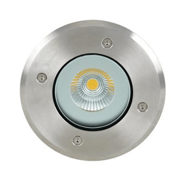 Domus Lighting Modula-Round 24V 9W LED Inground Light Aluminium Finish - 3000K or 5000K 