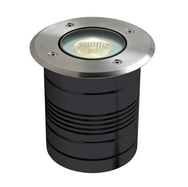 Domus Lighting Modula-Round 24V 9W LED Inground Light Aluminium Finish - 3000K or 5000K 