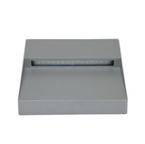 LED Wall Light Exterior Surface Mount Square 9W in Silver or Dark Grey Zeke Domus Lighting | Alpha Lighting & Electrics 