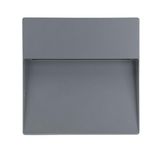 LED Wall Light Exterior Surface Mount Square 9W in Silver or Dark Grey Zeke Domus Lighting | Alpha Lighting & Electrics 