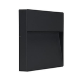 LED Wall Light Exterior Surface Mount Square 9W in Silver or Dark Grey Zeke Domus Lighting | Alpha Lighting & Electrics 