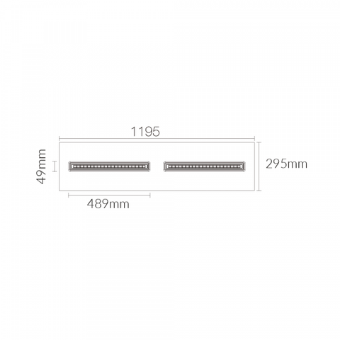 Vibe Lighting LED Panel 300x1200mm 28w Low Glare 4000K