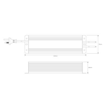 LED Driver Weatherproof 100W Constant Voltage in 12V and 24V Domus Lighting | Alpha Lighting & Electrics 