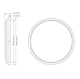 Domus Lighting Solar-400 Round 35w Slimline LED Ceiling Light - White Frame 