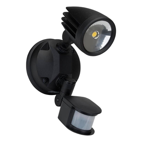 LED Spot Light Single Outdoor 15W in Black Silver or White in 5K Muro Domus Lighting | Alpha Lighting & Electrics 
