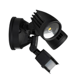 Domus Lighting MURO-30S Twin Head 30W LED Spotlight with Sensor - TRIO Tricolour | Alpha Lighting & Electrics 