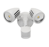 Domus Lighting MURO-30S Twin Head 30W LED Spotlight with Sensor - TRIO Tricolour | Alpha Lighting & Electrics 