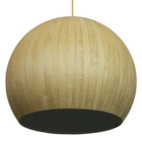 Timber Pendant Cacia Pendant Wood Veneer 2 Metal 42cm She Lights | Alpha Lighting & Electrics 