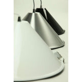 Melete Pendant in Aluminium Black or White Metal 40cm She Lights | Alpha Lighting & Electrics 