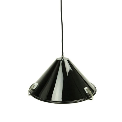 Melete Pendant in Aluminium Black or White Metal 40cm She Lights | Alpha Lighting & Electrics 