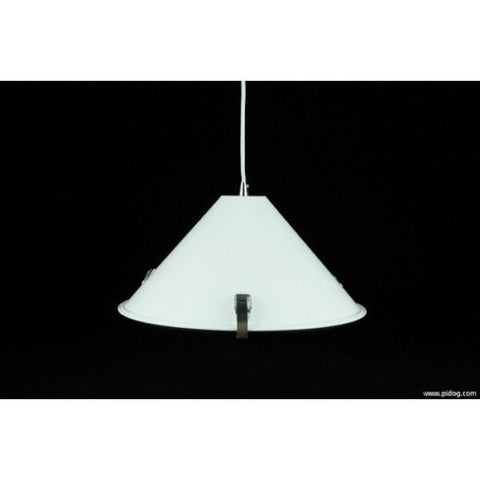 Melete Pendant in Aluminium Black or White Metal 40cm She Lights | Alpha Lighting & Electrics 