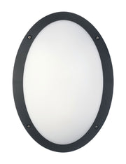 CLA Lighting LED Bulkhead 12W Oval Light in Black and White 