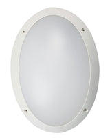CLA Lighting LED Bulkhead 12W Oval Light in Black and White 