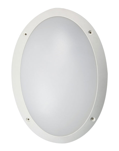 CLA Lighting LED Bulkhead 12W Oval Light in Black and White 