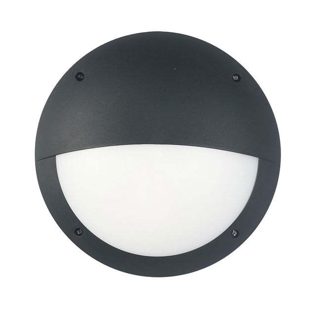 CLA Lighting LED Bulkhead 12W Round Eyelid Light in Black and White 