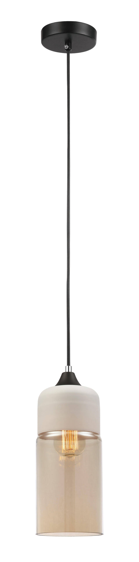 CLA Lighting Casa Amber Oblong Pendant 