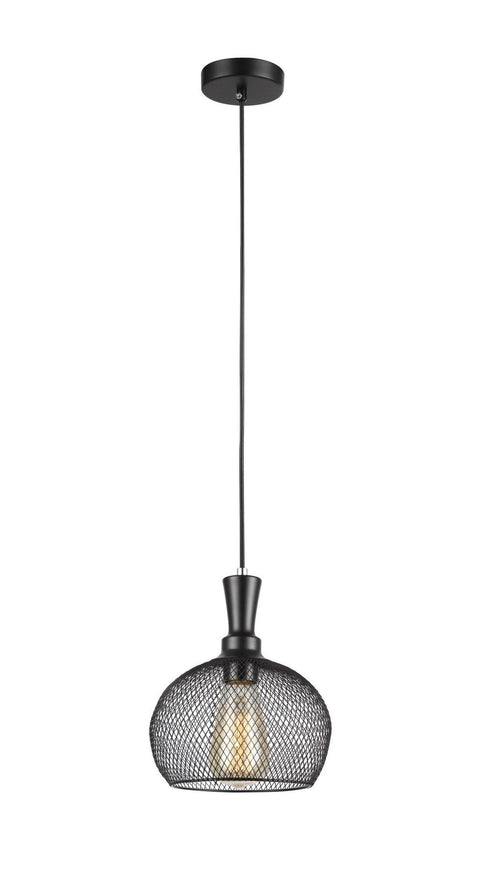 CLA Lighting Cheveux Black Mesh Wine Glass Pendant 