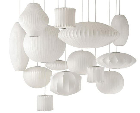 George Nelson Bubble Lamp Ball Pendant Light White 50cm - Alpha Lighting & Electrics 