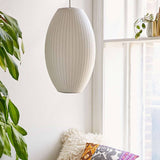 George Nelson Cigar Lamp Pendant Light 33cm - Alpha Lighting & Electrics 