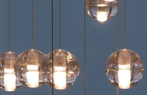 Bocci LED Pendant Light 14.26 Clear Crystal - Alpha Lighting & Electrics 