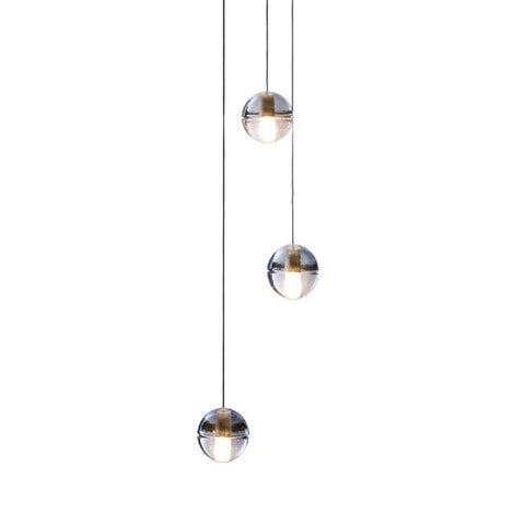 Bocci LED Pendant Light 14.1 Clear Crystal - Alpha Lighting & Electrics 