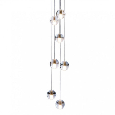 Bocci LED Pendant Light 14.1 Clear Crystal - Alpha Lighting & Electrics 