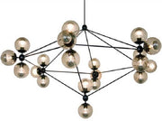 Roll & Hill Jason Miller Modo Chandelier Light Black in 172cm - Alpha Lighting & Electrics 