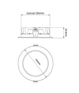 CLA Lighting GALTRI: 10W LED Dimmable Tri-CCT Fixed White Recessed Downlight