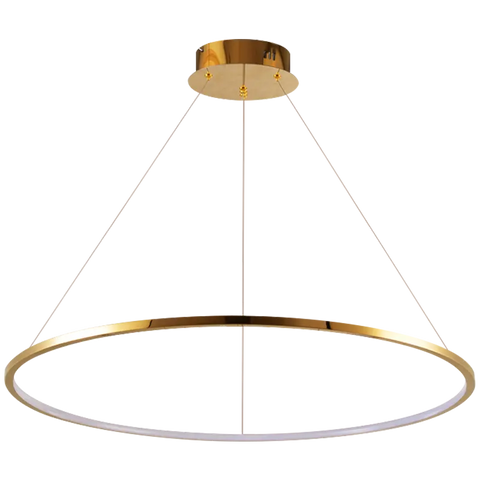 Halo-1 Titanium gold ring pendant