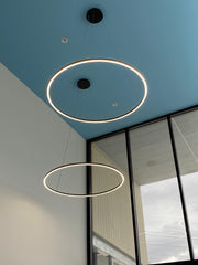 Architectural LED Single Ring Pendant Light 120cm