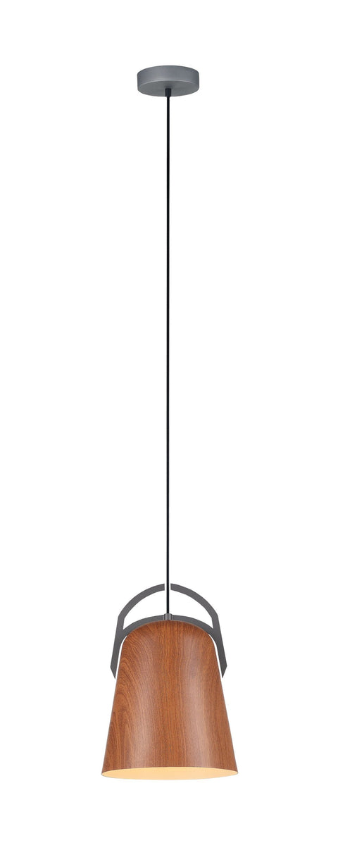 CLA Lighting Legna Salem Oak Ellipse Shaped Pendant 